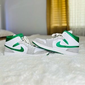 Nike Air Jordan 1 Mid Grey Green